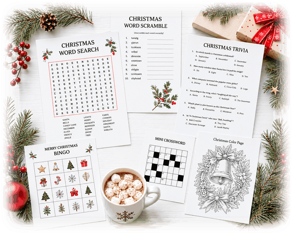 Free Christmas games for adults