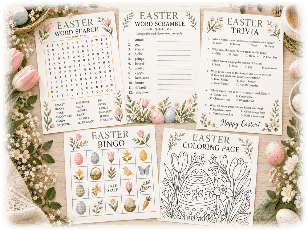 Free Easter games for adults