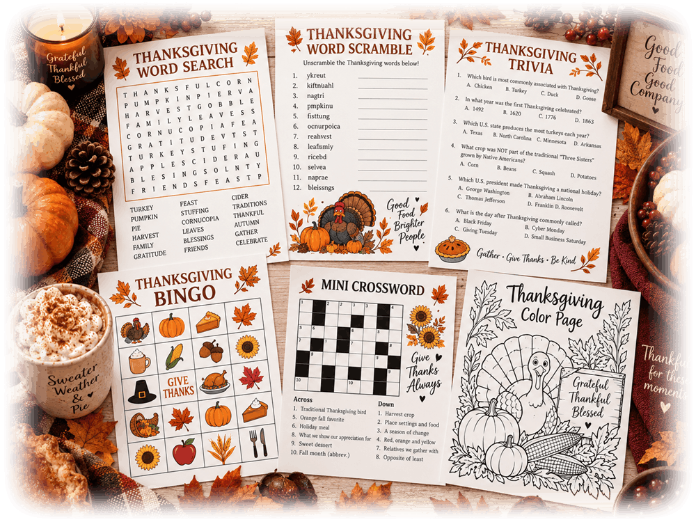 Free Thanksgiving games for adults
