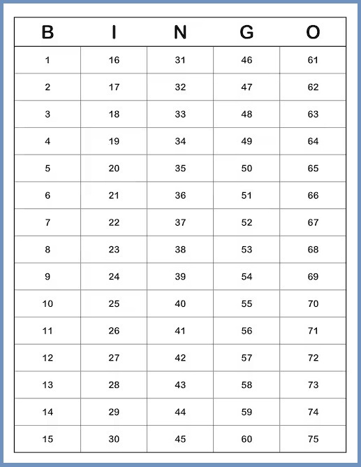free printable bingo cards. free printable bingo cards with numbers 1 75.