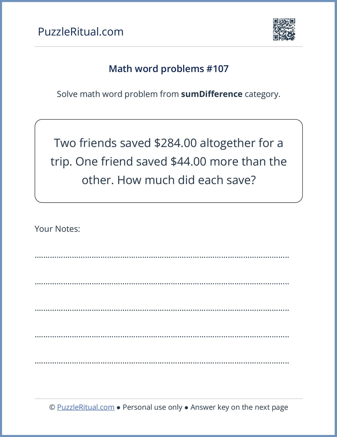 free math word problems for adults PDF. daily Math word problems for adults with answers and solution PDF