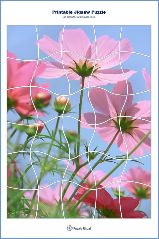 Free printable puzzles for adults in PDF.