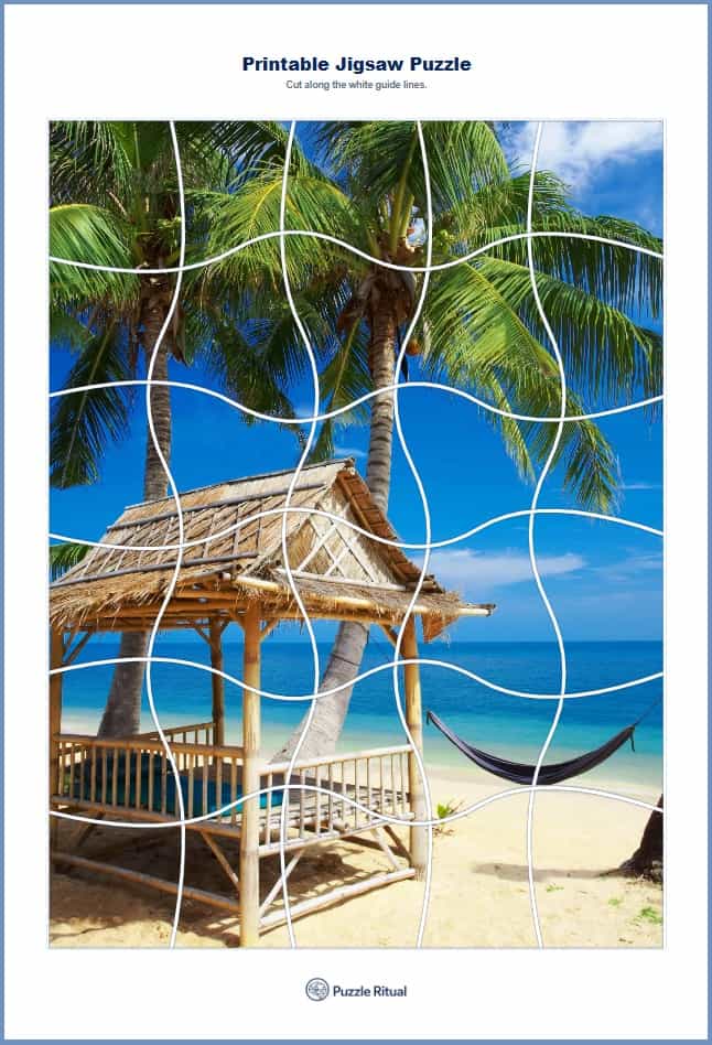 large Printable Jigsaw Puzzles PDF