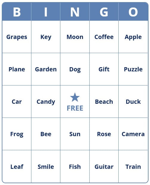 Free Unlimited Bingo Cards with words